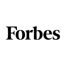 Forbes logo in black and white.